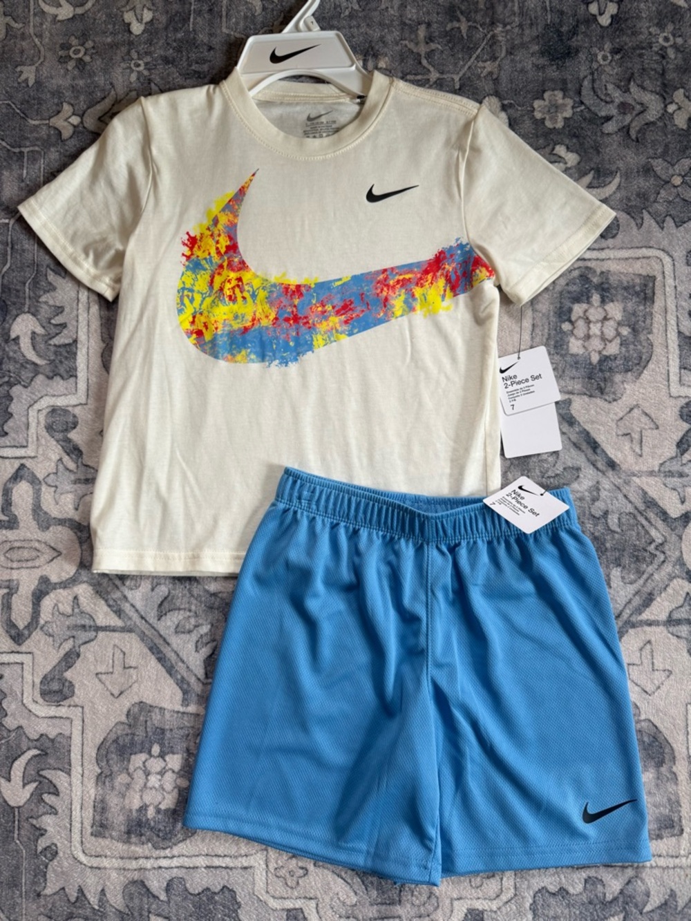 Nike Kids boys size 7 Matching Set new
